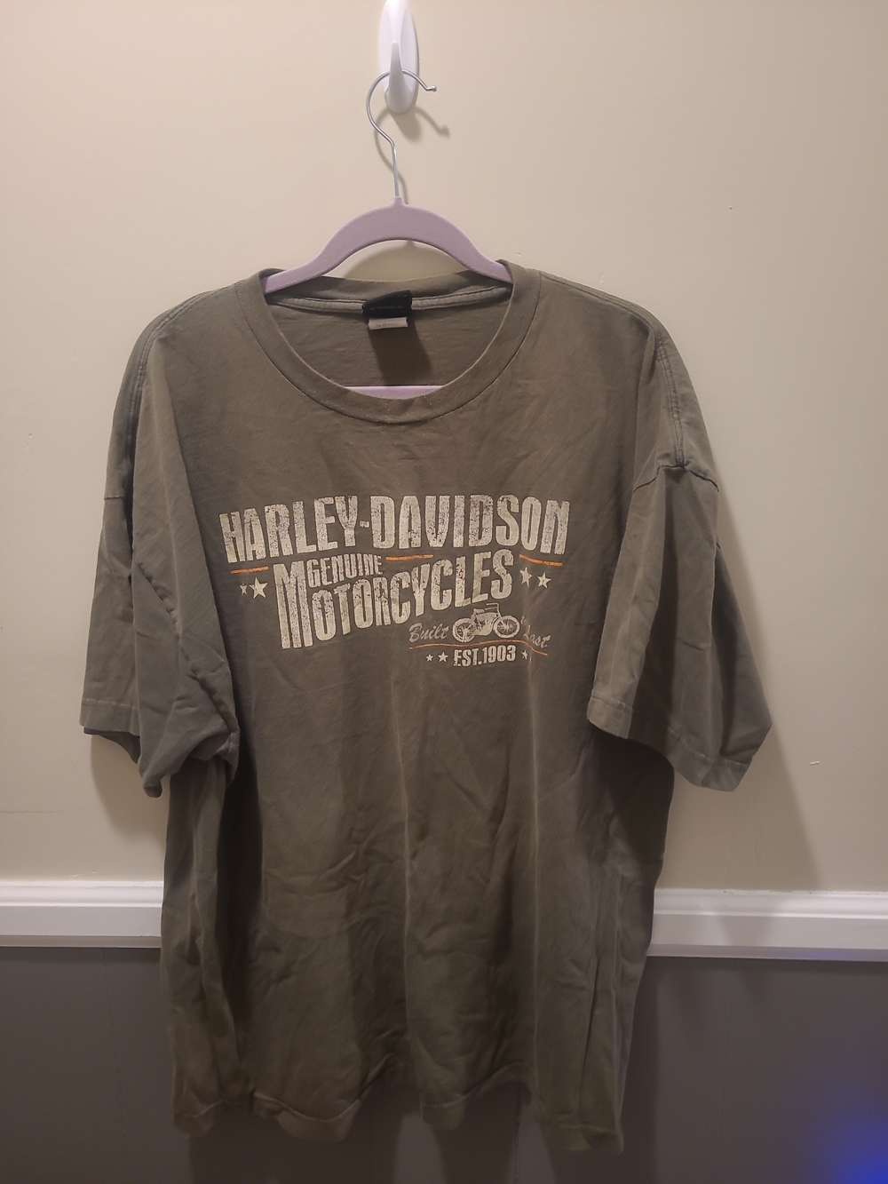 Harley Davidson Shirt Smoky Mountain Bryson City Green Sz 2xL